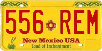 NM license plate 556REM