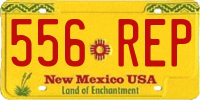 NM license plate 556REP