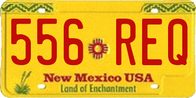 NM license plate 556REQ