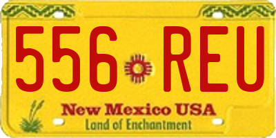 NM license plate 556REU