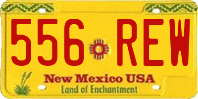NM license plate 556REW