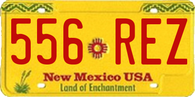 NM license plate 556REZ