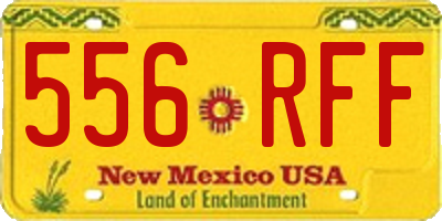 NM license plate 556RFF
