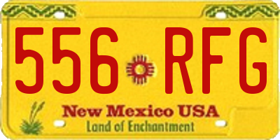 NM license plate 556RFG