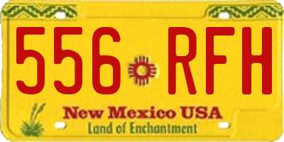 NM license plate 556RFH