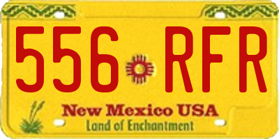 NM license plate 556RFR