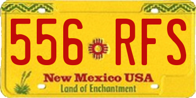 NM license plate 556RFS