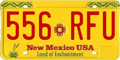NM license plate 556RFU