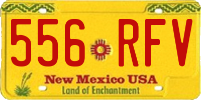 NM license plate 556RFV