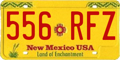 NM license plate 556RFZ