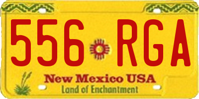 NM license plate 556RGA