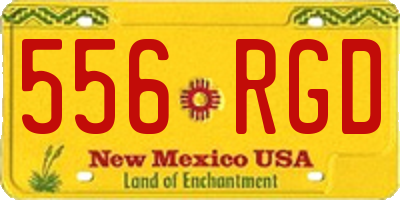 NM license plate 556RGD