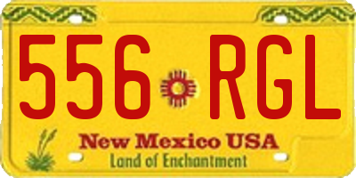 NM license plate 556RGL