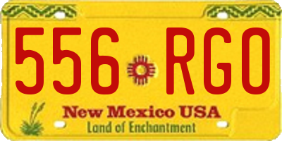 NM license plate 556RGO