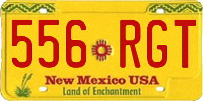 NM license plate 556RGT