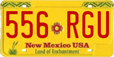 NM license plate 556RGU