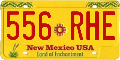 NM license plate 556RHE
