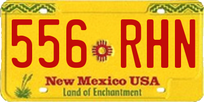 NM license plate 556RHN