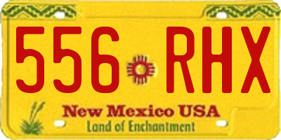 NM license plate 556RHX