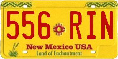 NM license plate 556RIN