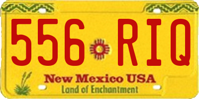 NM license plate 556RIQ