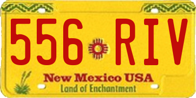 NM license plate 556RIV