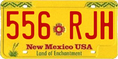 NM license plate 556RJH