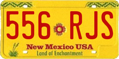 NM license plate 556RJS