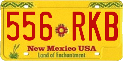 NM license plate 556RKB