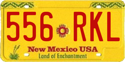 NM license plate 556RKL