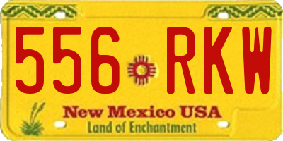 NM license plate 556RKW