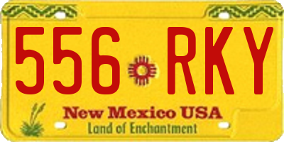 NM license plate 556RKY