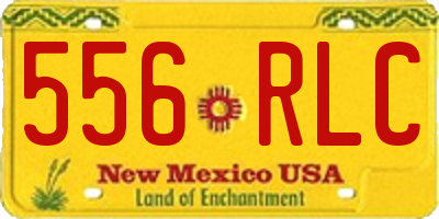 NM license plate 556RLC