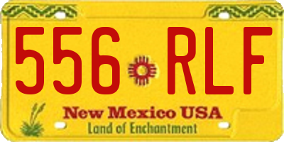 NM license plate 556RLF