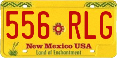 NM license plate 556RLG