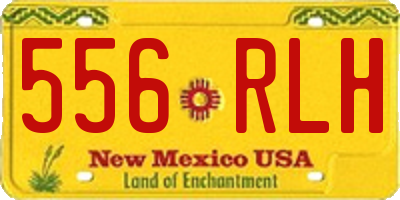NM license plate 556RLH