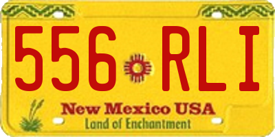 NM license plate 556RLI