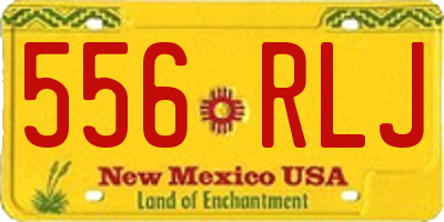 NM license plate 556RLJ