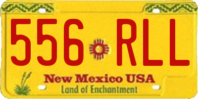 NM license plate 556RLL