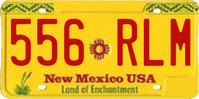 NM license plate 556RLM