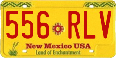NM license plate 556RLV