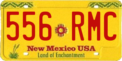 NM license plate 556RMC