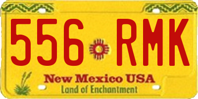 NM license plate 556RMK