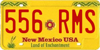 NM license plate 556RMS
