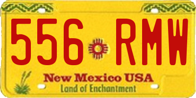 NM license plate 556RMW