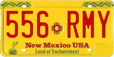 NM license plate 556RMY
