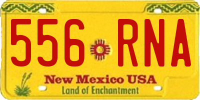NM license plate 556RNA