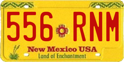 NM license plate 556RNM