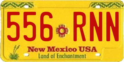 NM license plate 556RNN