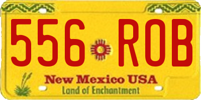 NM license plate 556ROB